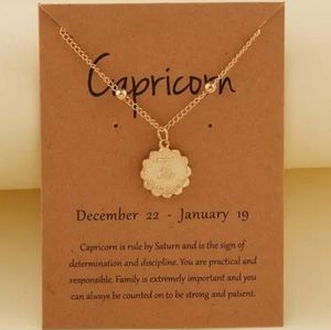 Capricorn Necklace. Astrology Star Zodiac December Birthday January Birthday